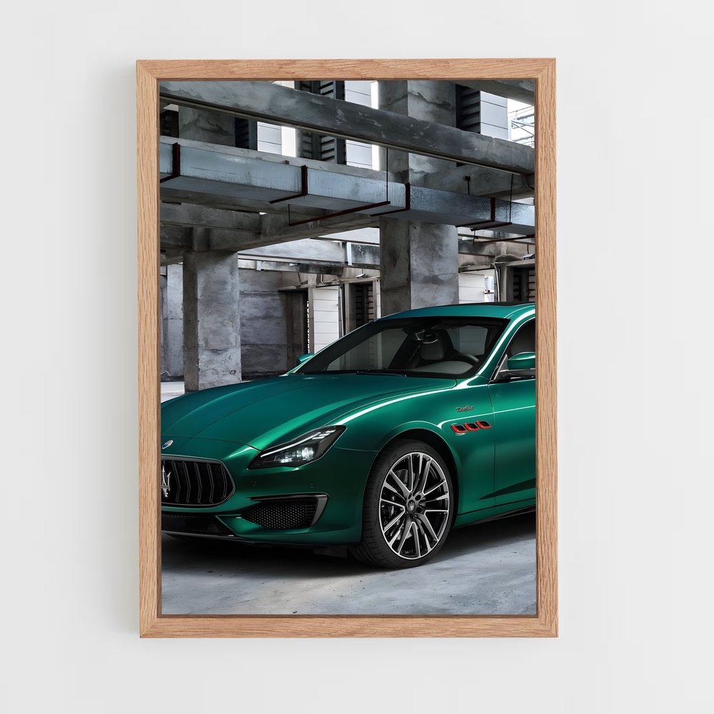 Poster La Mascarade Verte – affiche Maserati (vue 4)